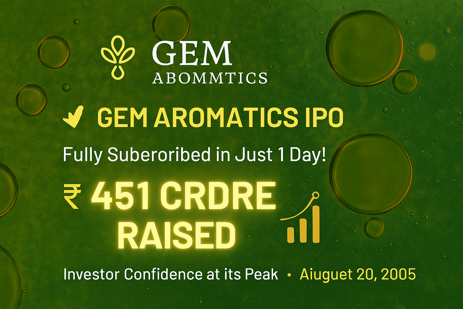 Gem Aromatics IPO Fully Booked on Day 1: What It Signals for Specialty Chemicals