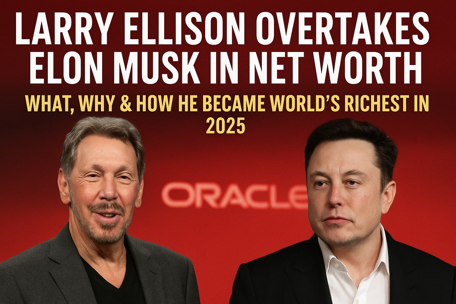 Larry Ellison Overtakes Elon Musk in Net Worth: What, Why &amp; How He Became Worlds Richest in 2025