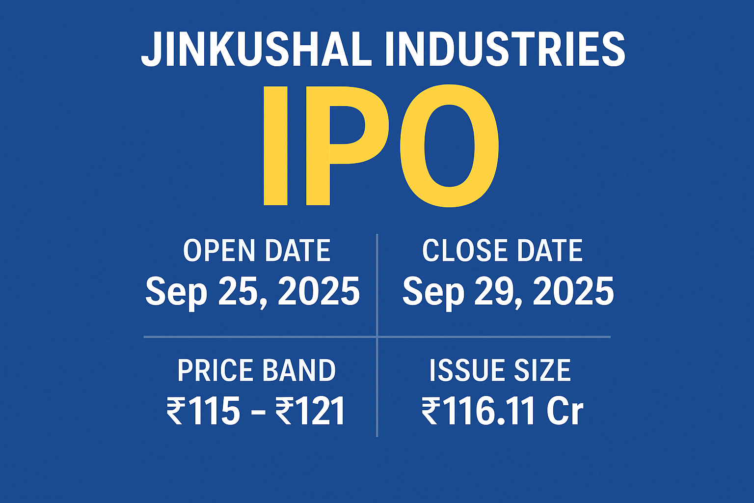 Jinkushal Industries IPO Date, Review, Price, Allotment and Listing Details