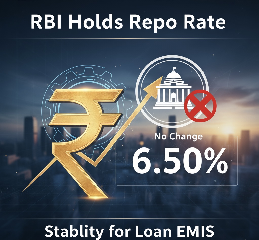 RBI Holds Repo Rate Steady at 6.5% Amid Inflation Concerns